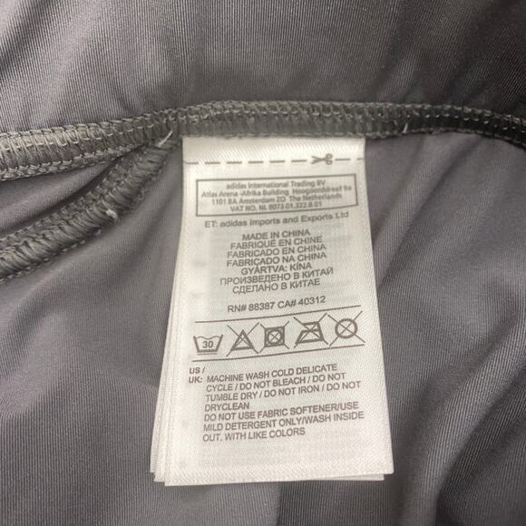 Adidas Stella McCartney Capri Pants Sport Large Workout Yoga Pant Grey Gray  L - Picture 8 of 11